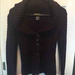 Purple Button Down Sweater